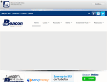 Tablet Screenshot of beaconcu.org